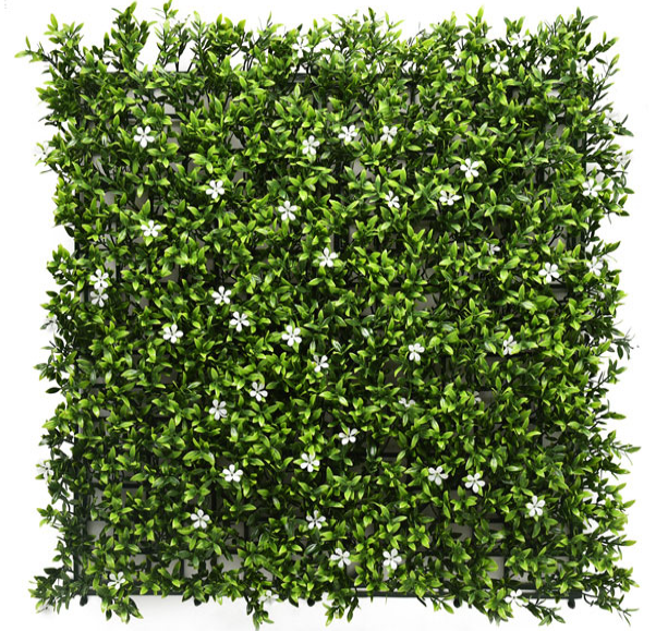Jardín Vertical Artificial APTENIA + WHITE FLOWER - Serie A181 | Panel 1 m²