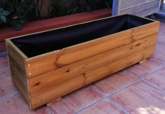 Jardinera Pino Silvestre - Macetero Rústico | 80L